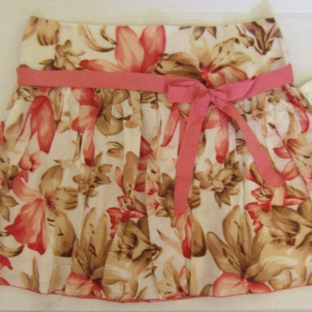 Floral Print Summer Fun Comfy Skirt